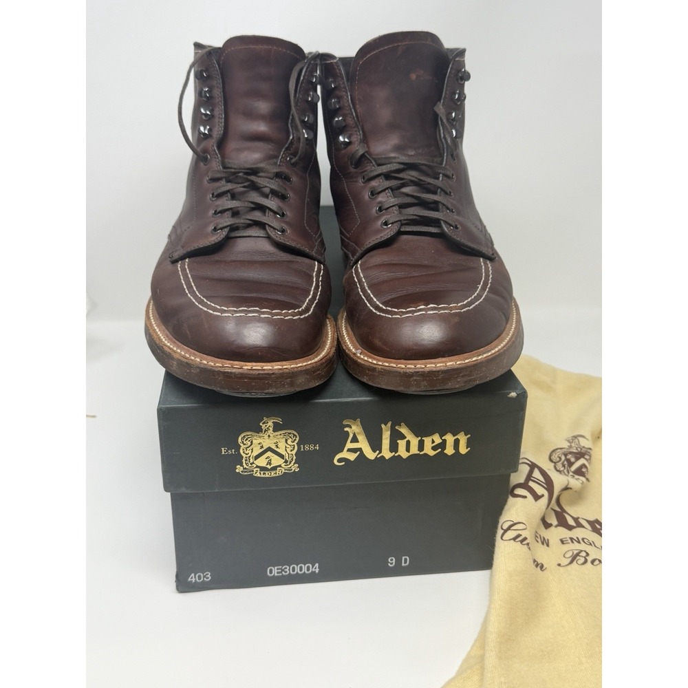Alden Indy Boot 403 - Brown CXL Size 9D. Good condition.